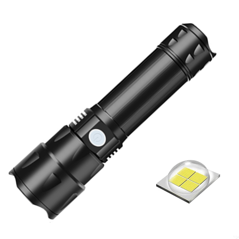 Tactical power 800 lumen 2020 20 watt LED flashlight USB magnification