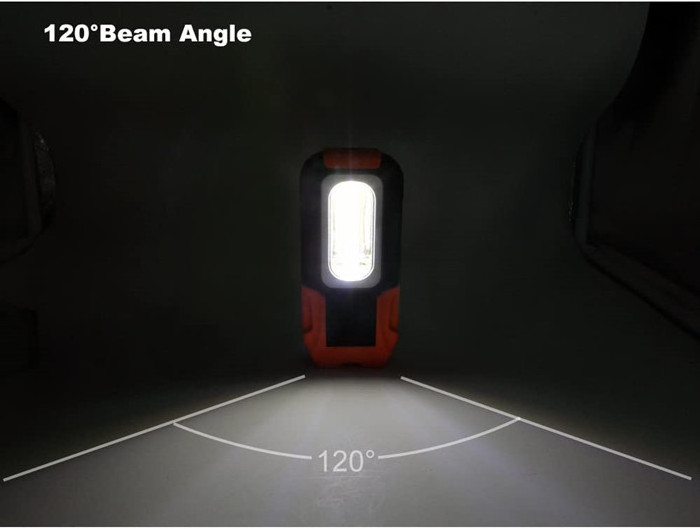 Battery Powered Portable COB Magnetic Foldable LED Inspection Lamp with Hook LED Pocket Work Light