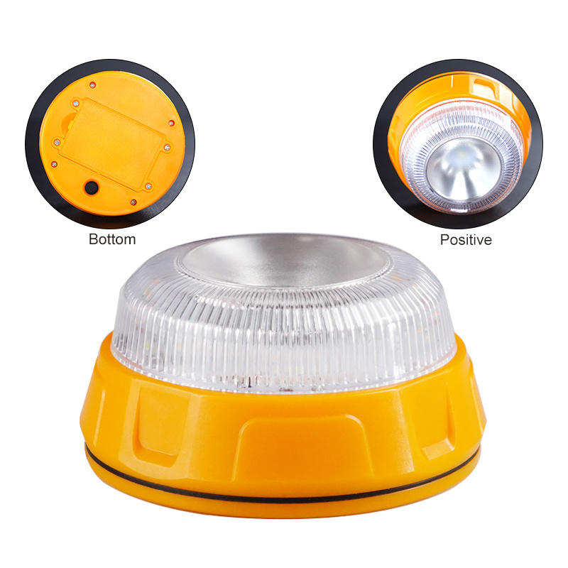 12Led Warning lights emergency safety Lights LED Strobe Warning Road Flare Light Beacon with Magnetic Base