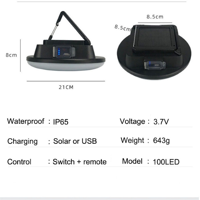 LED Tent Light Rechargeable Lantern Portable Emergency Night Market Light Outdoor Camping Bulb Lamp Flashlight Home