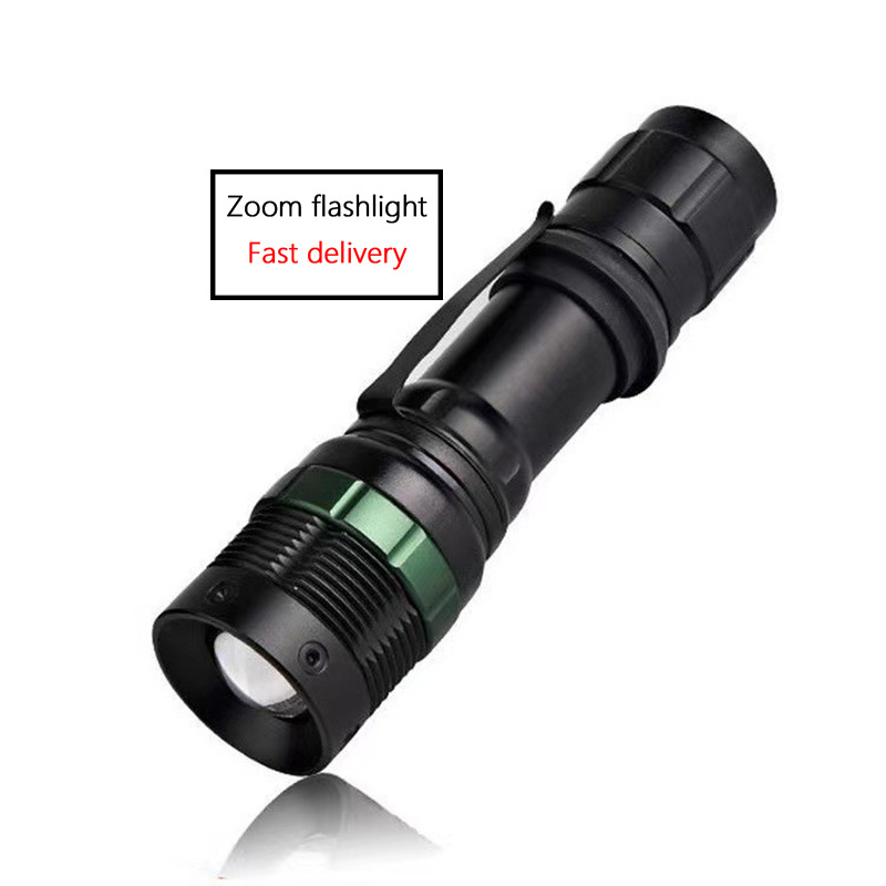 Tactical Flashlight waterproof LED torch lanterna Adjustable 300LM Zoomable Q5 Flashlight Torch Zoom Lamp Light Camping Night