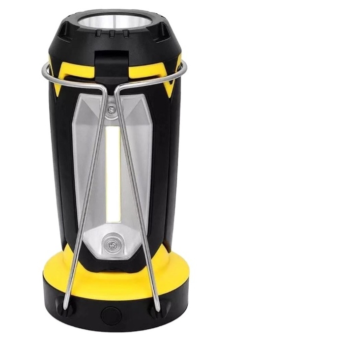 Multifunction LED camping light 18650 battery powered Outdoor Working lantern Portable Emergency Lamp Tent hanging Other Camping