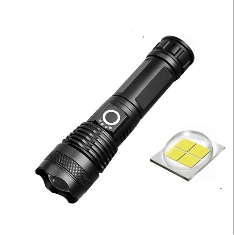 Ultra Bright Self Defense Flash Light USB Rechargeable Mini Torch Led Tactical Flashlight