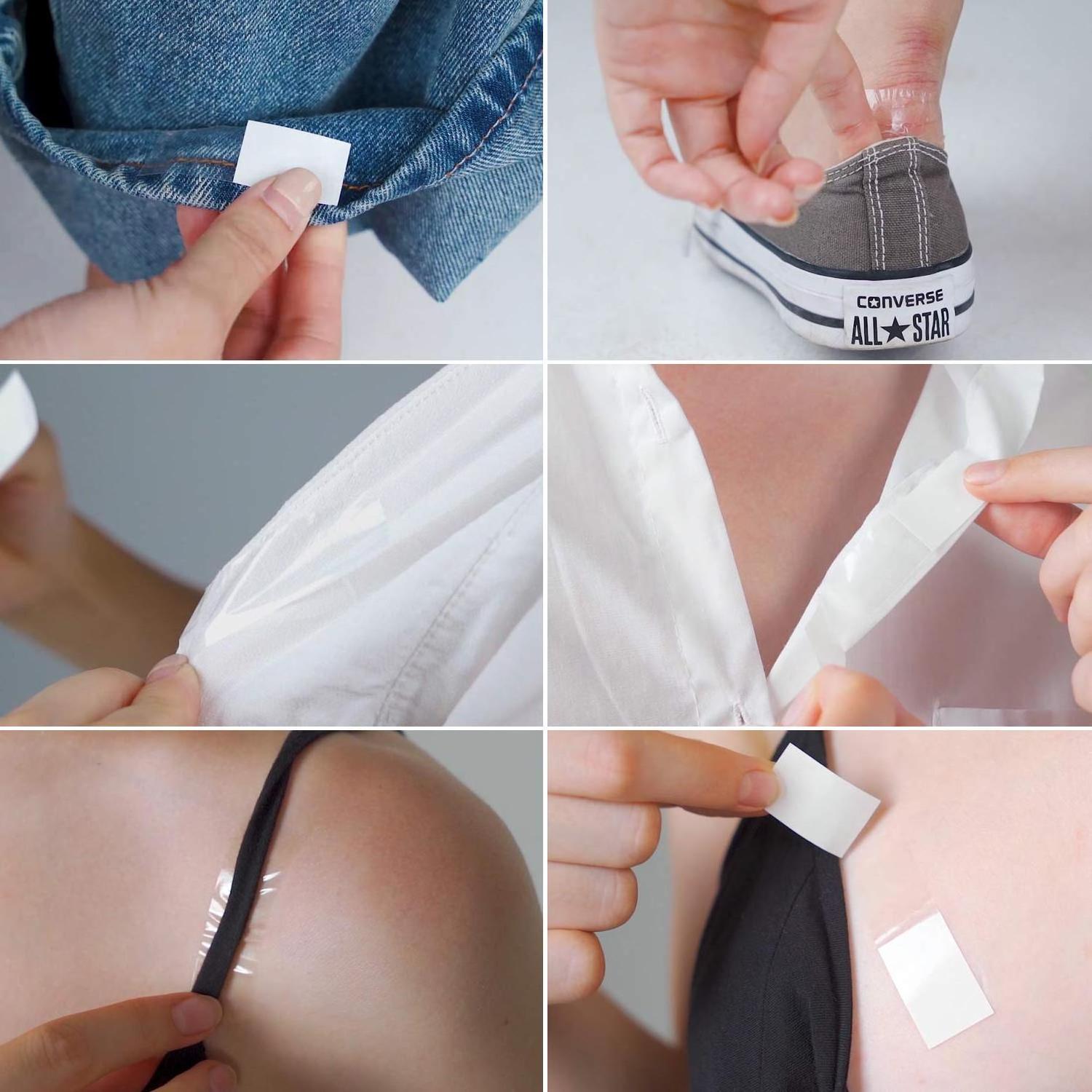 Mei Xiao Ti Transparent Sticky Tape Prevent Blouse from Slipping Off Double Sided Tape for Clothes