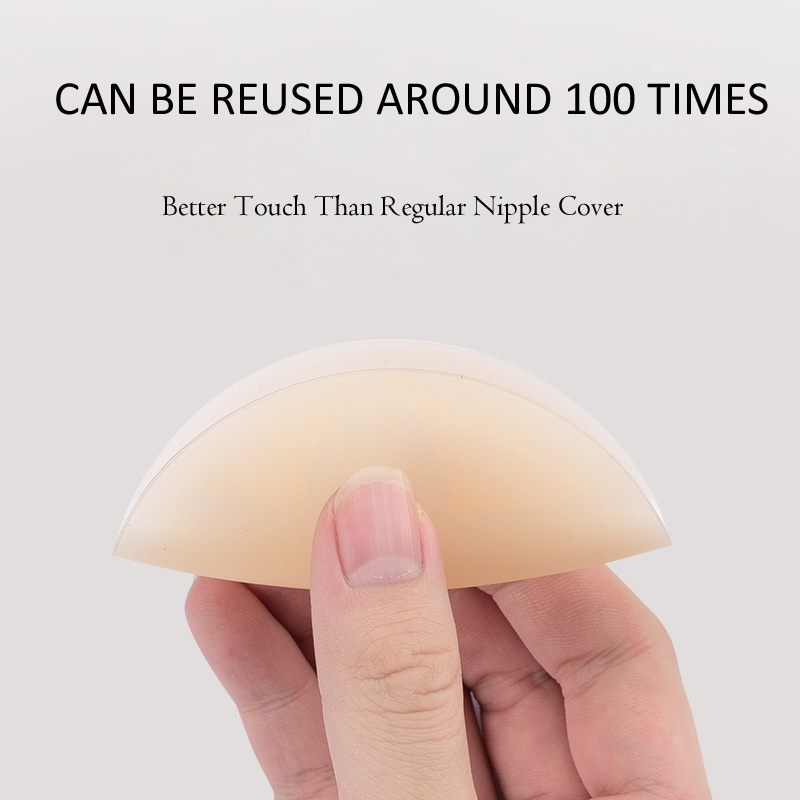 MEI XIAO TI Non-adhesive Reusable Self Adhesive Invisible Sexy Silicone Nipple Cover Women Sexy Underwear Bra