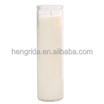 7- Day Tall Glass Candle Holder religious candle holder jar candle for deco outdoor chandelier