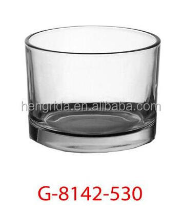 wholesale home decoration transparent glass candle holders