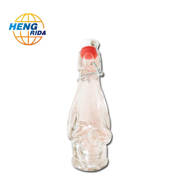 new STYLE 150ml 5oz glass beverage bottle with swing flip top/ glass juice bottle