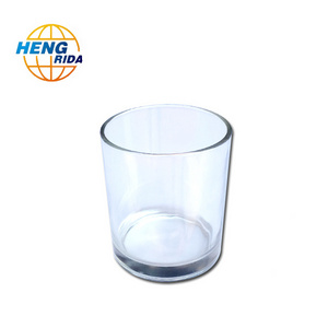 wholesale home decoration transparent glass candle holders