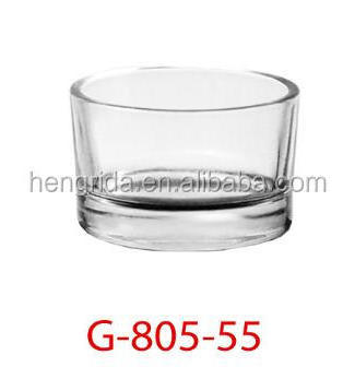 wholesale home decoration transparent glass candle holders