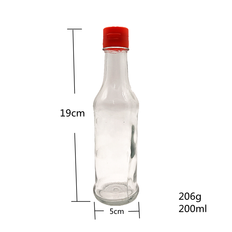 Empty 150ml Hot Sauce Chilli Glass Bottle for Salad Dressing