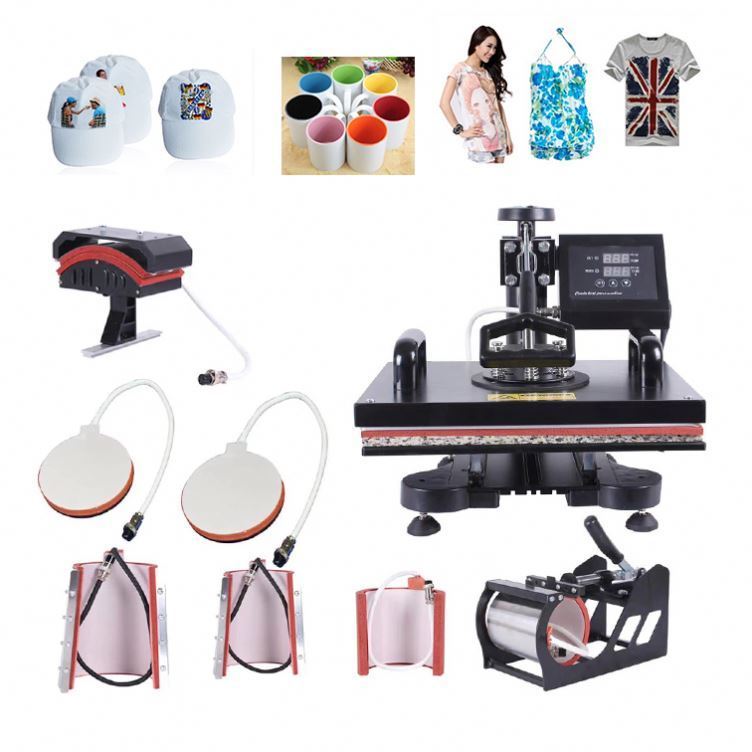 Multifunctional Sublimation 8 In 1 Combo Heat Press Machine