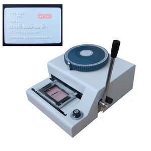 High Quality Manual PVC Card Embossing Machine 68 70  Character Letter Plastic Credit ID Plate Number Embosser