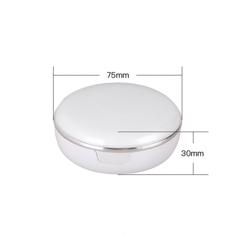 15G Elegant White Plastic Bb Mirror Empty Air Cushion Case With Puff And Sponge