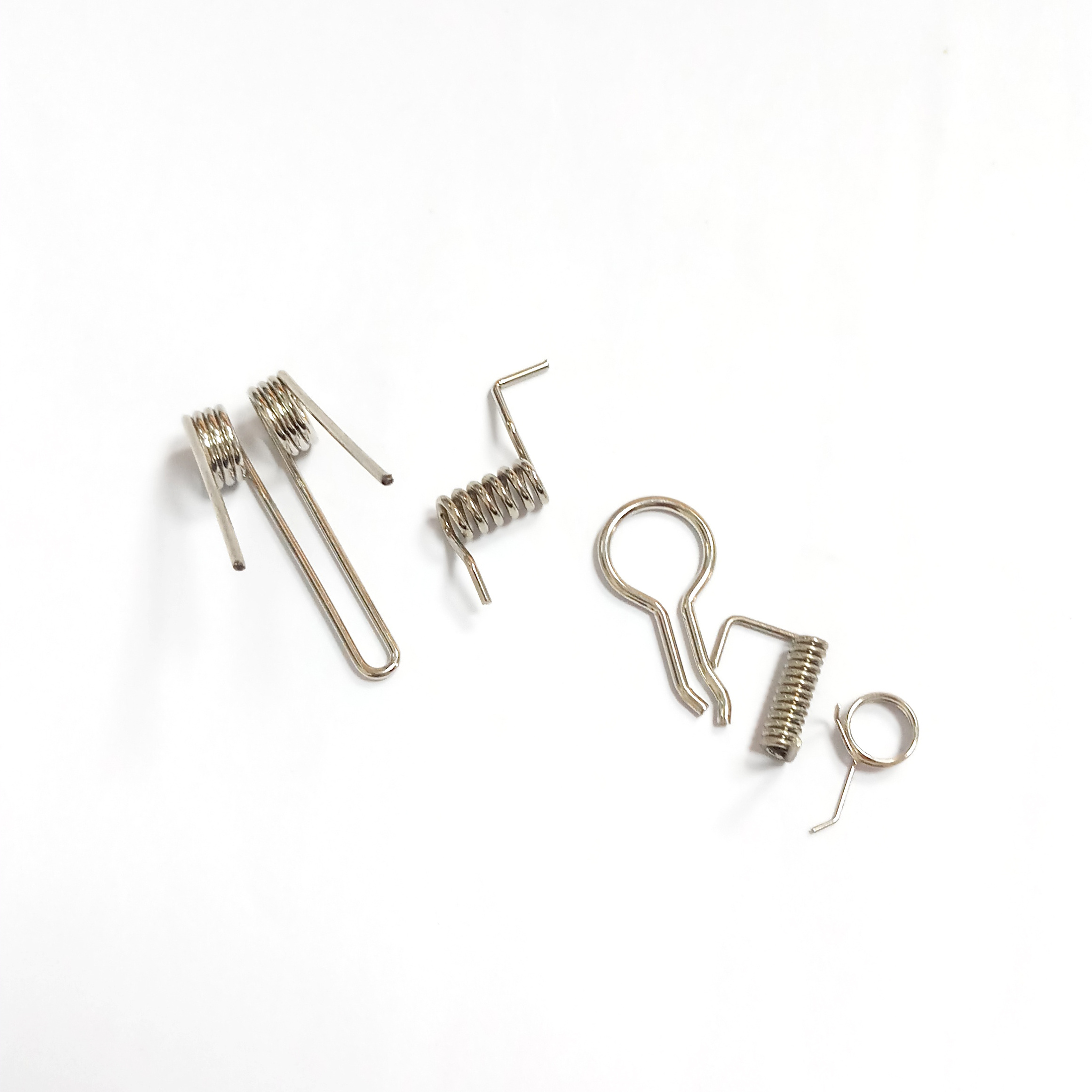 Stainless steel shaped spring non-standard double twist type spring 1mm wooden clip stretching scroll spring customization