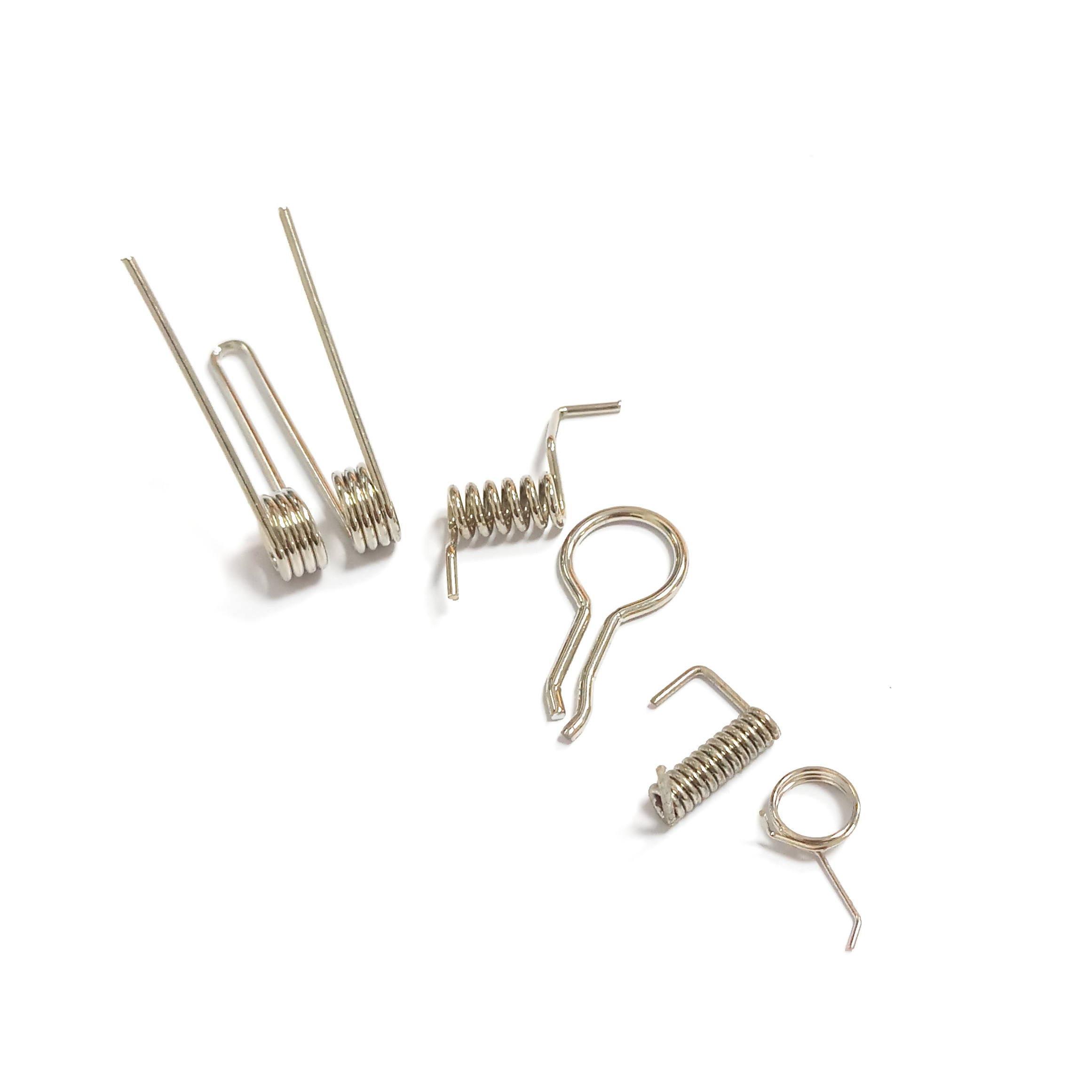 Stainless steel shaped spring non-standard double twist type spring 1mm wooden clip stretching scroll spring customization