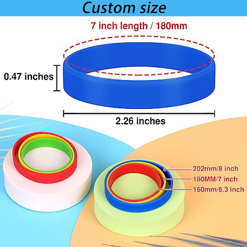 Customised Personalized Event Wrist Bands Rubber Silicone Bracelet Wristband With Logo Custom