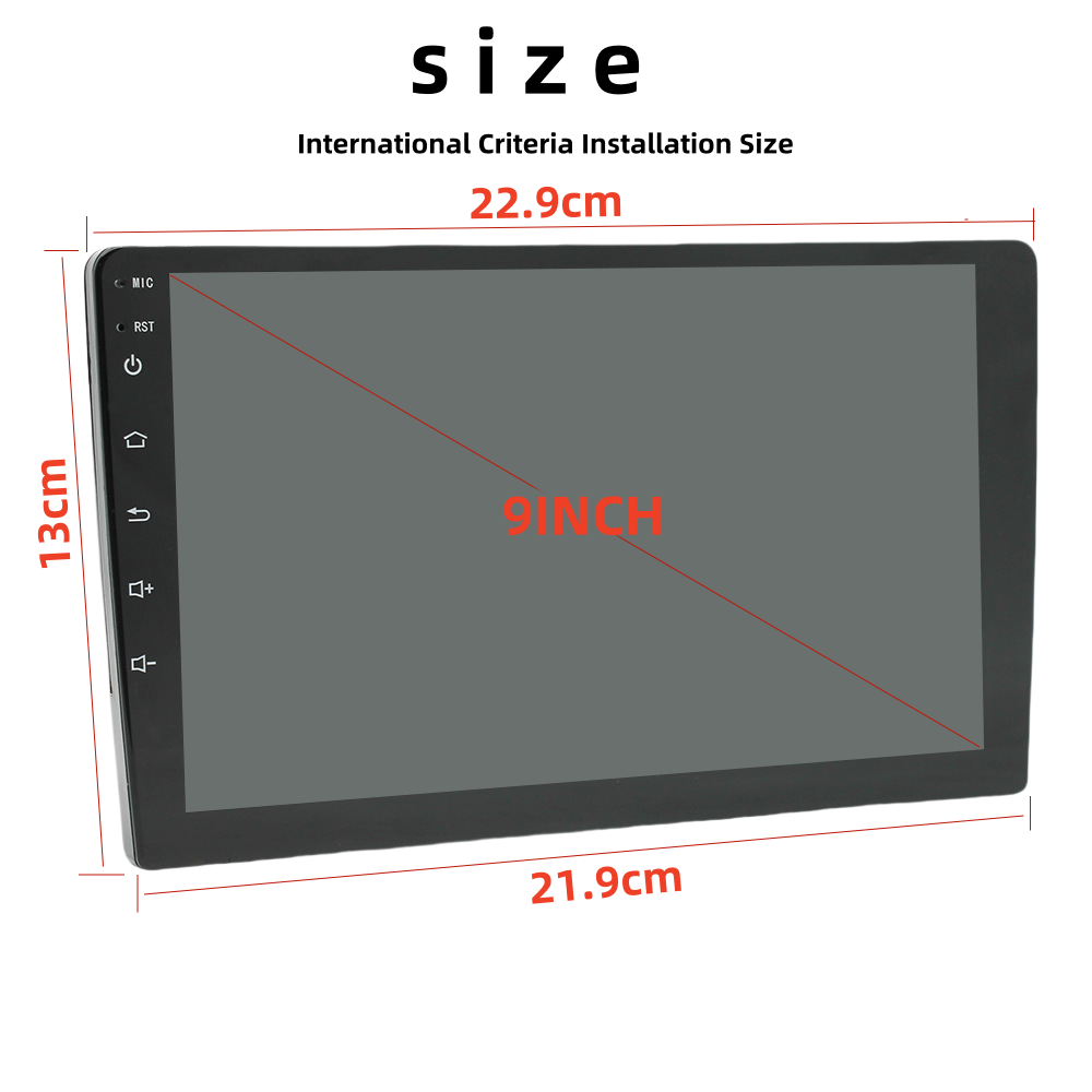 9 Inch Car stereo android Radio Car Mp5 Player 2 Din Touch Screen With Rear Review Camera Remote Control Car Dvd Player