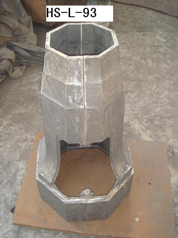 Cast aluminum outdoor lamp post parts base