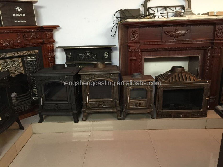 15KW Hot Sale Excellent Manufacture Supplied Cast Iron Wood Burning Stove for Sale / Insert cast iron wood burning stove HS-X9