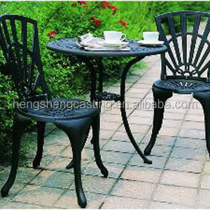 Aluminum outdoor furniture 2 chairs sets garden table and chairs sets