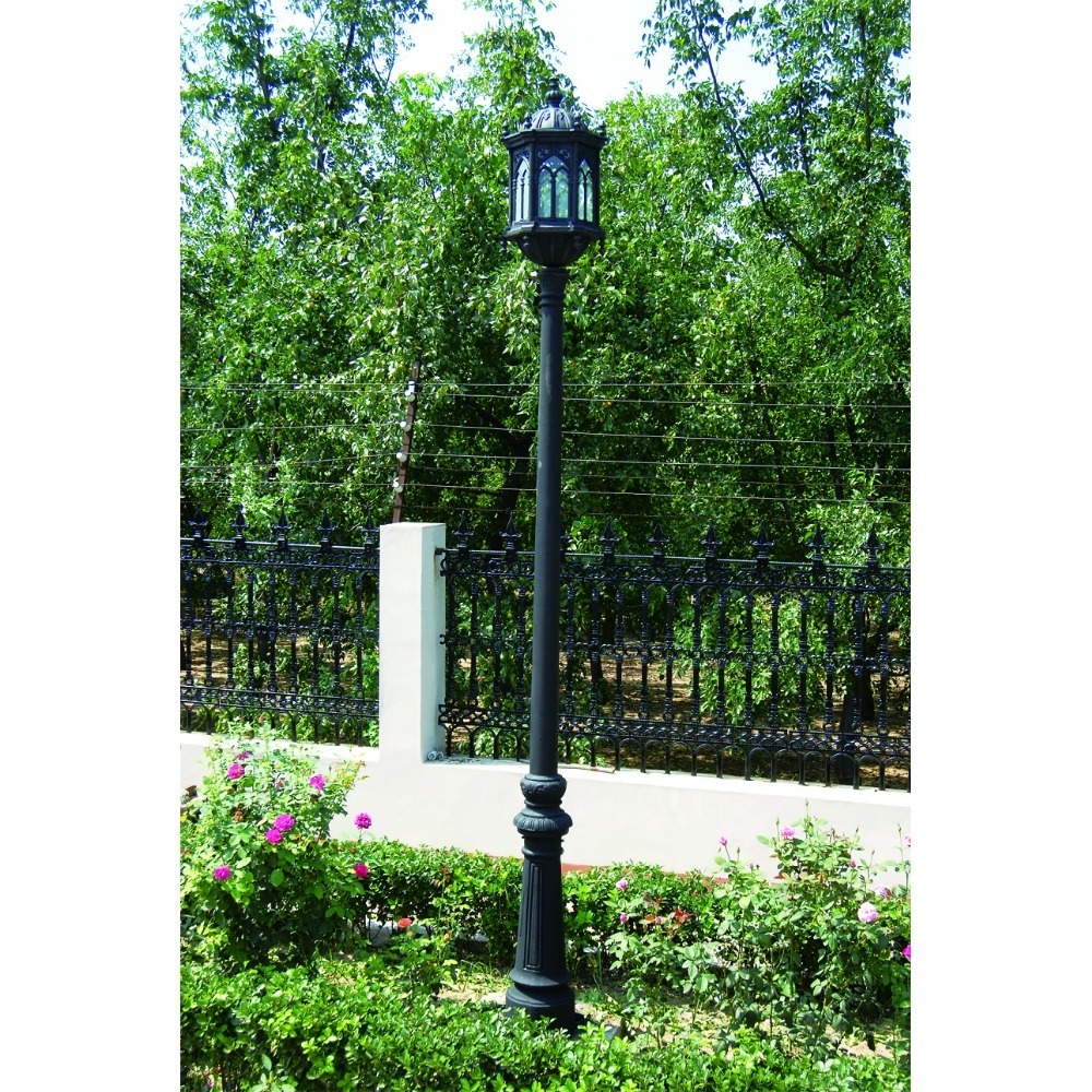 metal cast iron street light pole