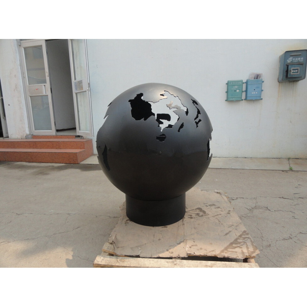 Garden Metal Sphere Fire bowl Outdoor Steel Fire Pit Bowl