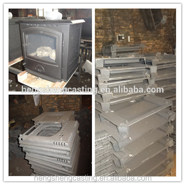 Factory direct selling cast iron wood burning stove with oven ,antique wood burning stove