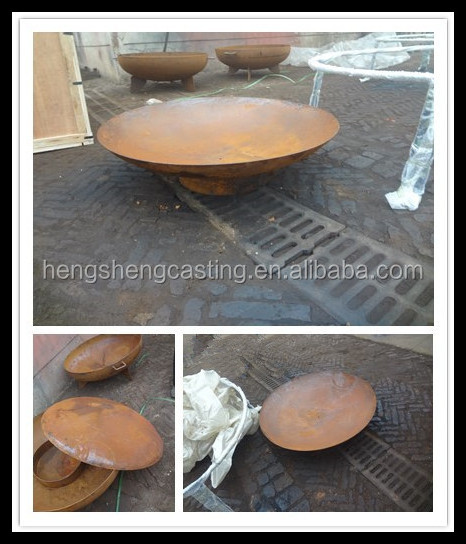 new design hot sale outdoor steel fire pit D100cm wholesale