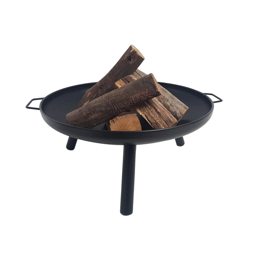 24 inch Simple Black Tripod Fire Bowl Garden Fireplace log burner