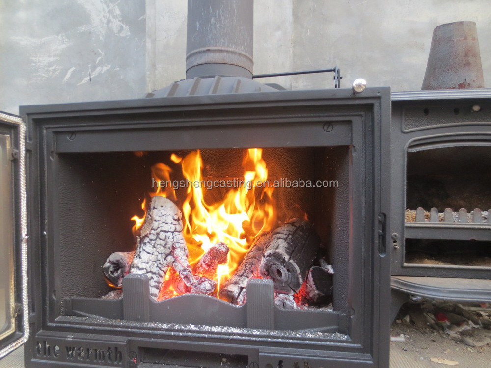 Botou hengsheng high quality europe market cast iron wood burning stove for sale / insert wood burning stove HS-X9