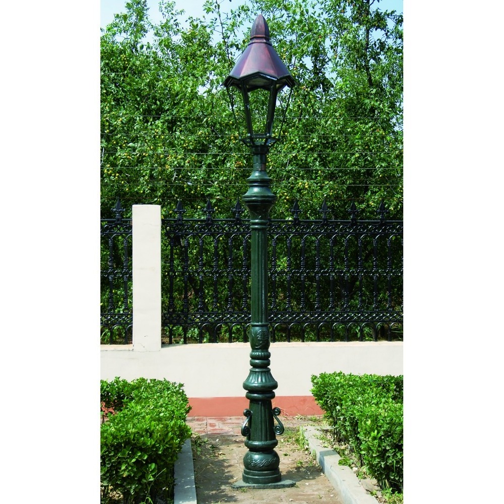 metal cast iron street light pole