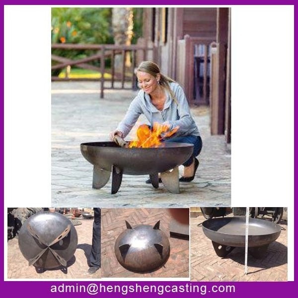 4 leg base new products fire bowl / garden treasure fire pit D50 / D80 / D100 cm wood burning cast iron outdoor fire pit