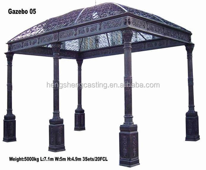 Outdoor round metal gazebo