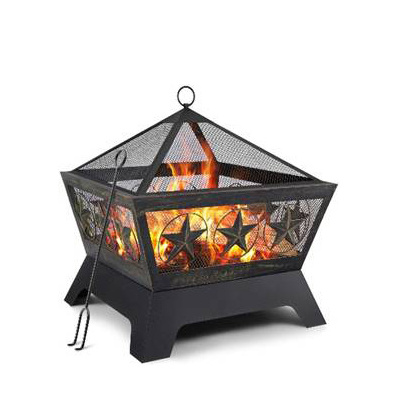 Camping Bonfire Hexagonal Firepit Luxury Outdoor Garden Patio Supplies Furniture Gazebo Metal BBQ Grills Bowl Fire Pit Tables