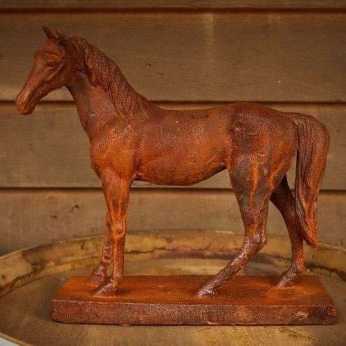 cast iron outdoor large horse statue for garden decoration