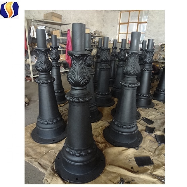 Outdoor Decorative Cast Iron Light Pole Base