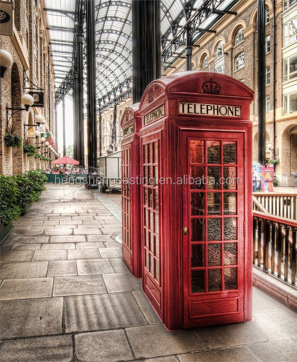 Antique red public telephone booth British Telephone Booth for sale