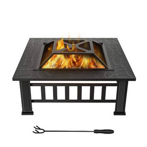 Camping Bonfire Hexagonal Firepit Luxury Outdoor Garden Patio Supplies Furniture Gazebo Metal BBQ Grills Bowl Fire Pit Tables