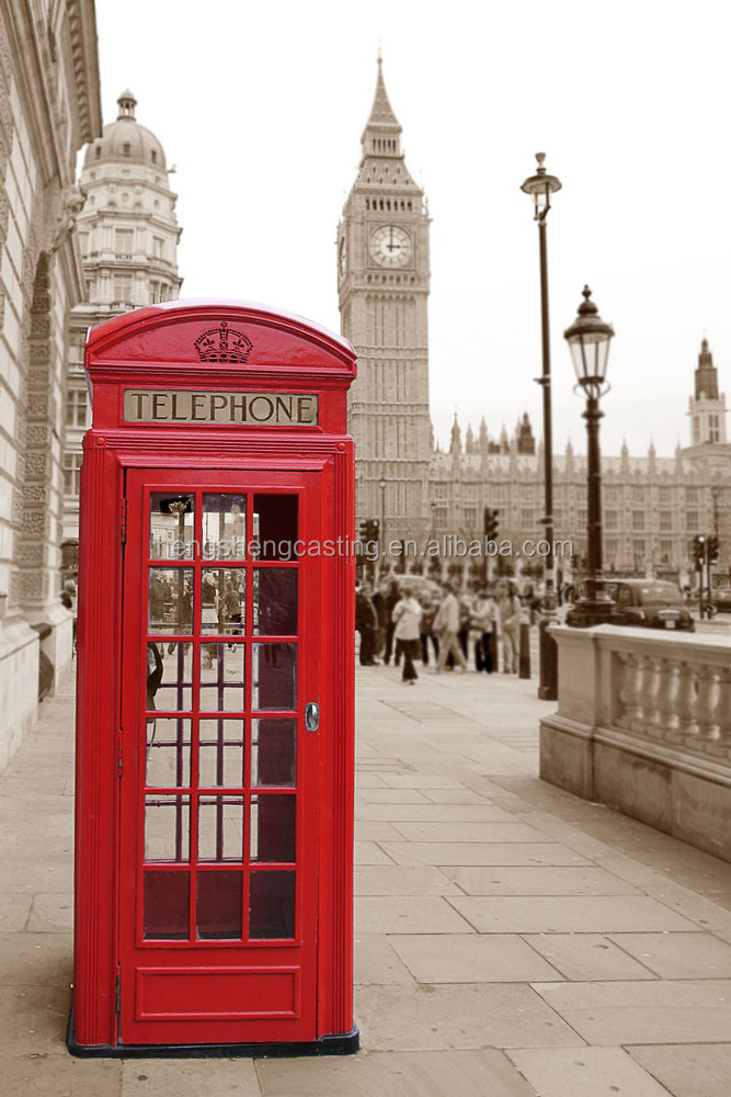 Antique red public telephone booth British Telephone Booth for sale