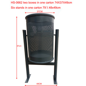 steel plate trash bin & garbage can &waste bin&recycle bin  with powder coated