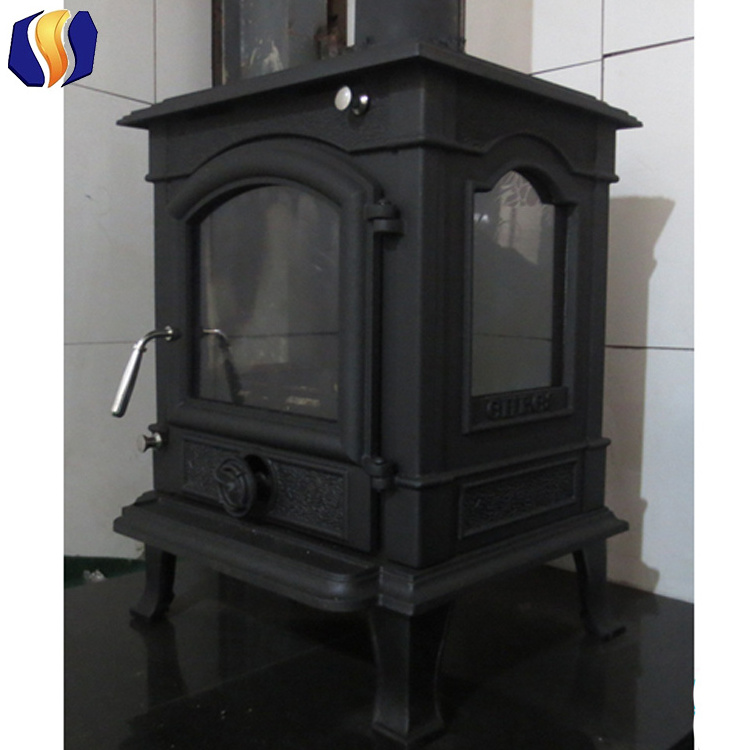 Alibaba china hot sale indoor antique cast iron stove / wood burning stove