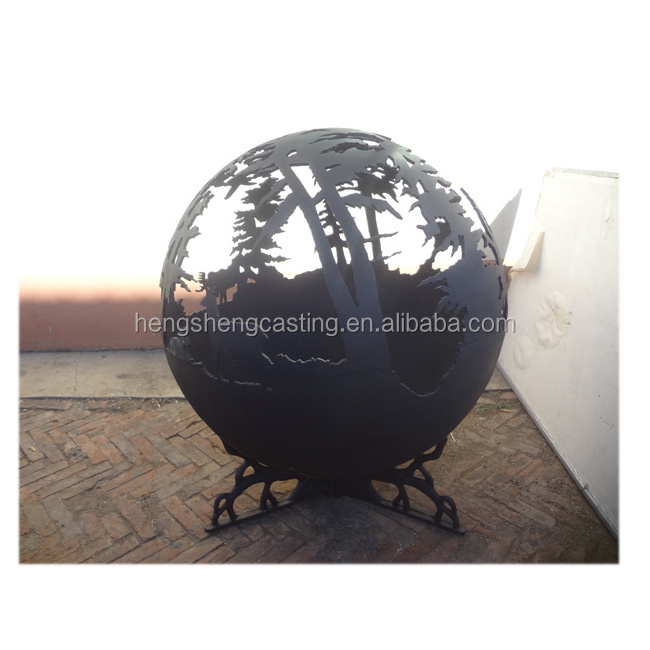 new product outdoor decorative deer fire globe / globe fire pit