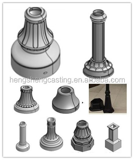 China manufacturer for street light pole base aluminum base