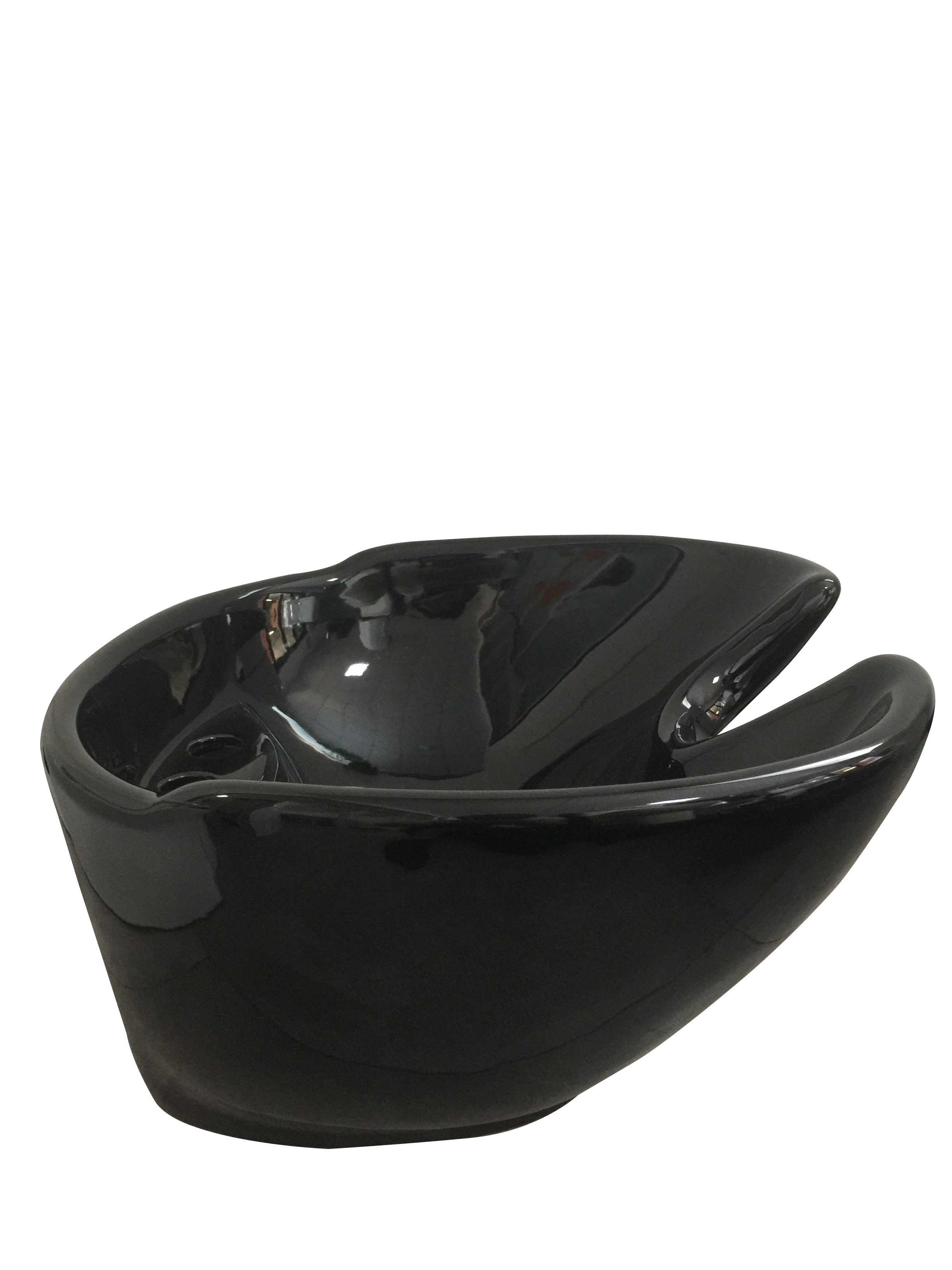 Widely Used  Black White Ceramic Shampoo Basin For Hair Salon Equipment