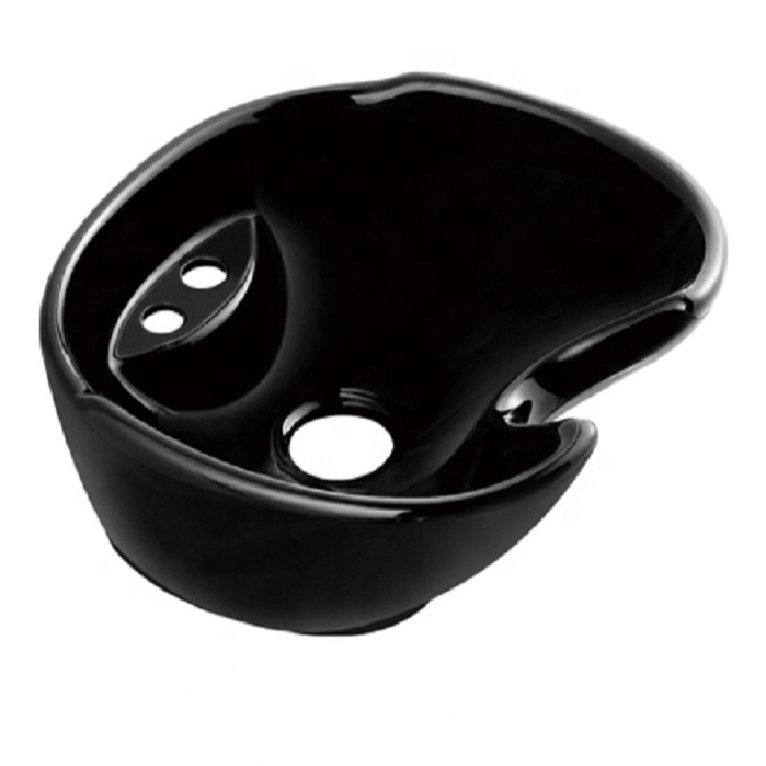 Widely Used  Black White Ceramic Shampoo Basin For Hair Salon Equipment