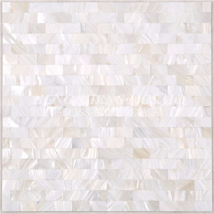 Latest Design Residential Pink Kitchen and Bathroom Raw White Mother Of Pearl Shell Mosaic Tile