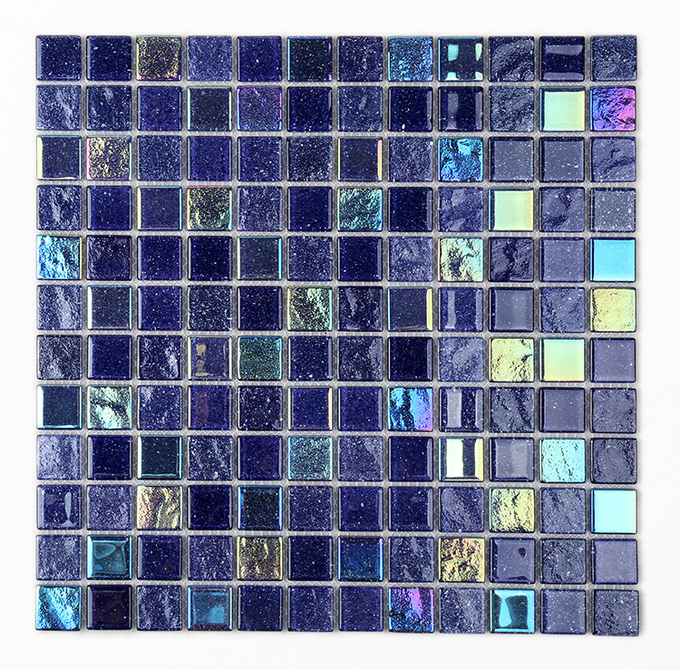 HXK03-A Italian style roman wall tile antislip glass swimming pool mosaic tiles factory OEM sale Starry night series