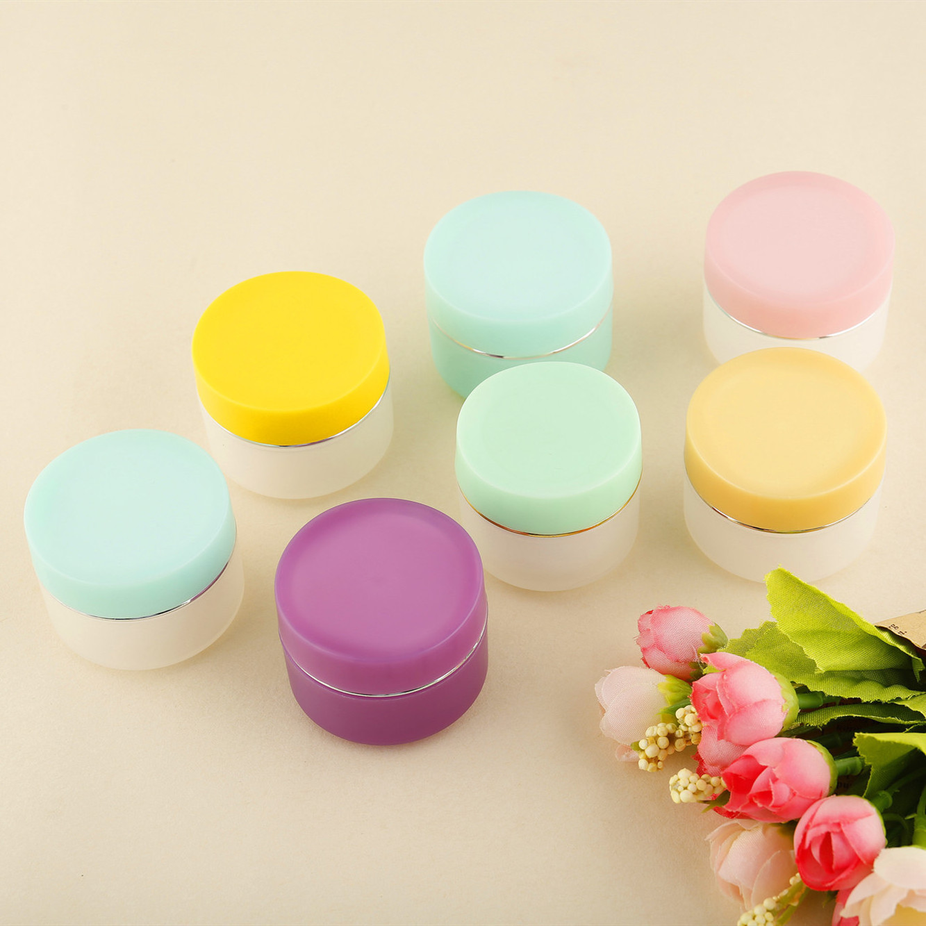 15g PP Jar Empty Multi Color Eye Cream Lip Scrub Balm Pot Cream Empty Plastic Container