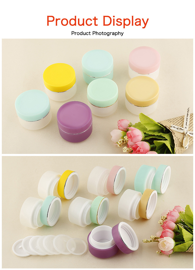 15g PP Jar Empty Multi Color Eye Cream Lip Scrub Balm Pot Cream Empty Plastic Container